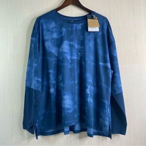 NWT The North Face Women’s Plus Dawn Long Sleeve Activewear Shirt Shady Blue 3X